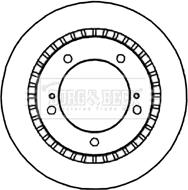 Borg & Beck BBD4688 - Гальмівний диск autocars.com.ua