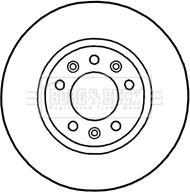 Borg & Beck BBD4697 - Гальмівний диск autocars.com.ua