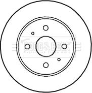 Borg & Beck BBD4698 - Гальмівний диск autocars.com.ua