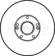 Borg & Beck BBD4702 - Гальмівний диск autocars.com.ua