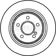 Borg & Beck BBD4703 - Тормозной диск avtokuzovplus.com.ua