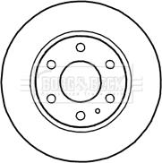 Borg & Beck BBD4710 - Тормозной диск avtokuzovplus.com.ua