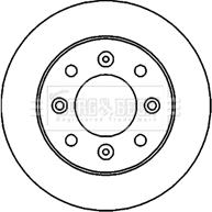 Borg & Beck BBD4713 - Гальмівний диск autocars.com.ua