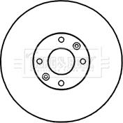 Borg & Beck BBD4717 - Гальмівний диск autocars.com.ua