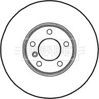 Borg & Beck BBD4725 - Тормозной диск avtokuzovplus.com.ua