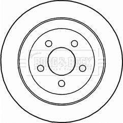 Borg & Beck BBD4735 - Гальмівний диск autocars.com.ua