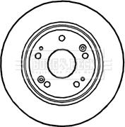 Borg & Beck BBD4743 - Гальмівний диск autocars.com.ua