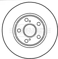 Borg & Beck BBD4776 - Тормозной диск avtokuzovplus.com.ua