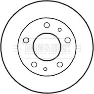 Borg & Beck BBD4801 - Тормозной диск avtokuzovplus.com.ua