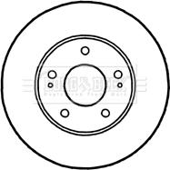 Borg & Beck BBD4808 - Тормозной диск autodnr.net