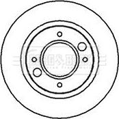 Borg & Beck BBD4837 - Гальмівний диск autocars.com.ua