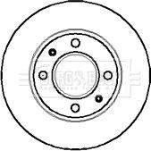 Borg & Beck BBD4843 - Тормозной диск avtokuzovplus.com.ua