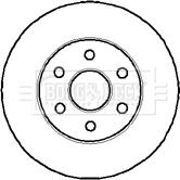 Borg & Beck BBD4854 - Гальмівний диск autocars.com.ua