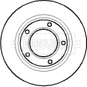 Borg & Beck BBD4876 - Гальмівний диск autocars.com.ua