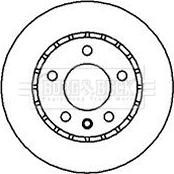 Borg & Beck BBD4888 - Гальмівний диск autocars.com.ua