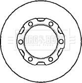 Borg & Beck BBD4905 - Гальмівний диск autocars.com.ua