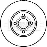 Borg & Beck BBD4945 - Гальмівний диск autocars.com.ua