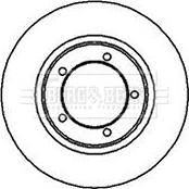 Borg & Beck BBD4980 - Гальмівний диск autocars.com.ua