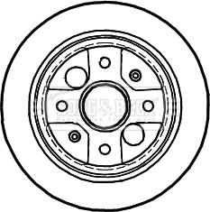 Borg & Beck BBD4988 - Гальмівний диск autocars.com.ua