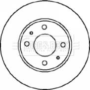 Borg & Beck BBD5005 - Гальмівний диск autocars.com.ua