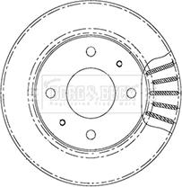 Borg & Beck BBD5007 - Гальмівний диск autocars.com.ua