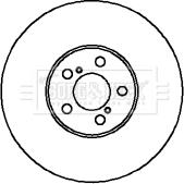 Borg & Beck BBD5034 - Гальмівний диск autocars.com.ua