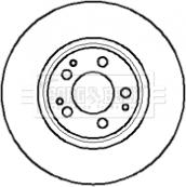 Borg & Beck BBD5054 - Тормозной диск avtokuzovplus.com.ua