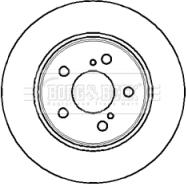 Borg & Beck BBD5055 - Тормозной диск avtokuzovplus.com.ua