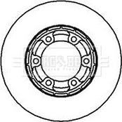 Borg & Beck BBD5098 - Гальмівний диск autocars.com.ua