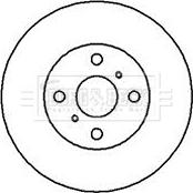 Borg & Beck BBD5104 - Гальмівний диск autocars.com.ua