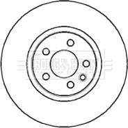 Borg & Beck BBD5121 - Тормозной диск avtokuzovplus.com.ua