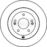 Borg & Beck BBD5160 - Гальмівний диск autocars.com.ua