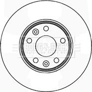 Borg & Beck BBD5163 - Гальмівний диск autocars.com.ua