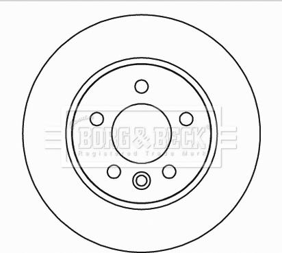 Borg & Beck BBD5166 - Гальмівний диск autocars.com.ua