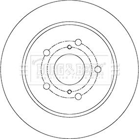 Borg & Beck BBD5168 - Тормозной диск avtokuzovplus.com.ua