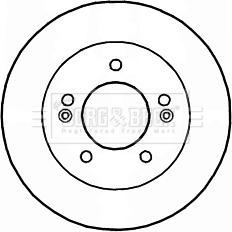 Borg & Beck BBD5174 - Гальмівний диск autocars.com.ua