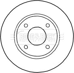 Borg & Beck BBD5184 - Тормозной диск avtokuzovplus.com.ua