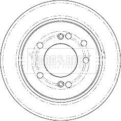 Borg & Beck BBD5185 - Гальмівний диск autocars.com.ua