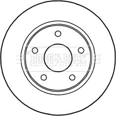 Borg & Beck BBD5187 - Тормозной диск avtokuzovplus.com.ua