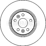 Borg & Beck BBD5190 - Гальмівний диск autocars.com.ua