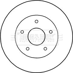 Borg & Beck BBD5192 - Гальмівний диск autocars.com.ua