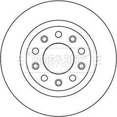 Borg & Beck BBD5194 - Гальмівний диск autocars.com.ua