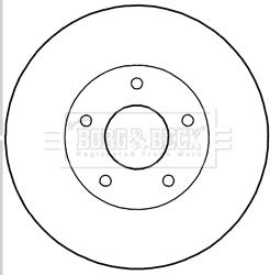 Borg & Beck BBD5195 - Гальмівний диск autocars.com.ua