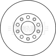 Borg & Beck BBD5205 - Тормозной диск avtokuzovplus.com.ua