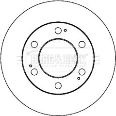 Borg & Beck BBD5213 - Гальмівний диск autocars.com.ua