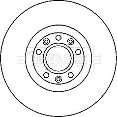 Borg & Beck BBD5216 - Тормозной диск avtokuzovplus.com.ua