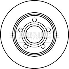 Borg & Beck BBD5221 - Тормозной диск avtokuzovplus.com.ua