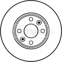 Borg & Beck BBD5226 - Гальмівний диск autocars.com.ua