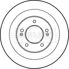 Borg & Beck BBD5231 - Тормозной диск avtokuzovplus.com.ua