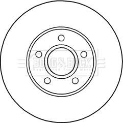 Borg & Beck BBD5244 - Тормозной диск avtokuzovplus.com.ua